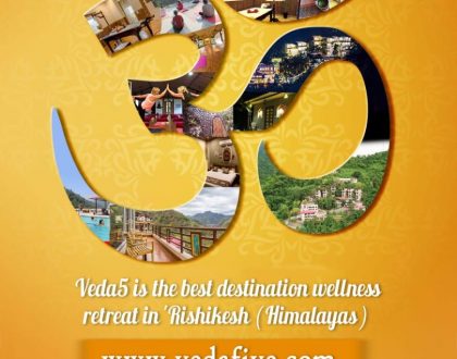 Om at Veda5 Luxury Ayurveda Yoga Retreat Rishikesh India