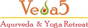 Veda5 Luxury Ayurveda and Yoga Retreat in Rishikesh Himalayas India Logo