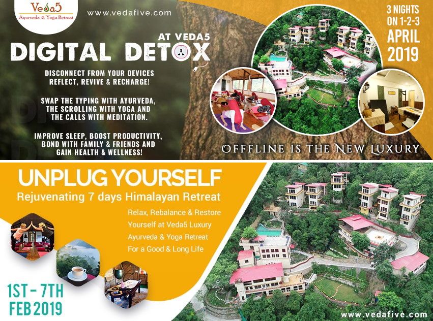 Digital Detox and Ayurveda at Veda5, The Best Wellness Retreat in Rishikesh, India