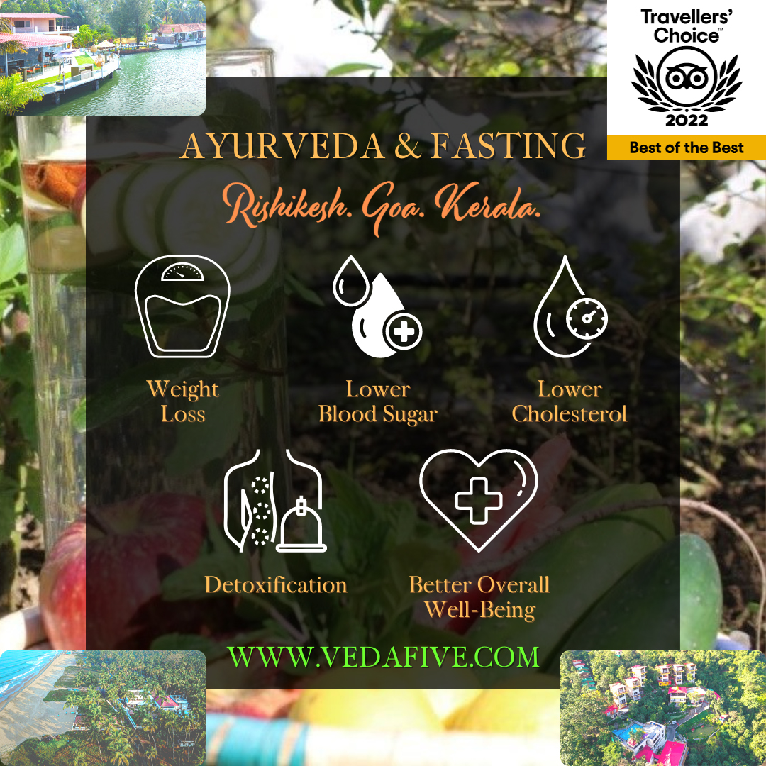 Benefits of Fasting by Veda5 Ayurveda Retreat in Rishikesh, Kerala & Goa