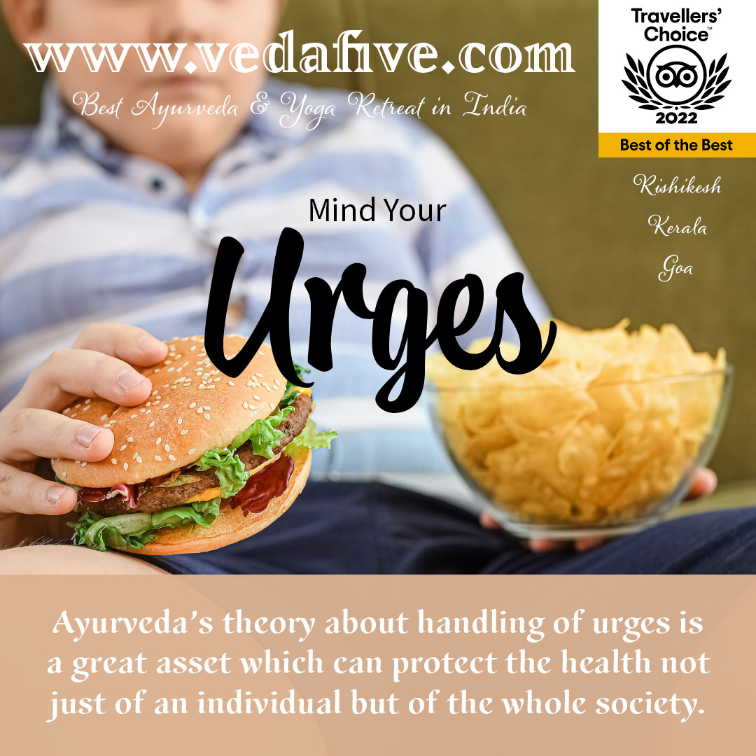 Mind Your Urges by Veda5 Ayurveda & Yoga Wellness Retreat in Rishikesh, Kerala & Goa, India