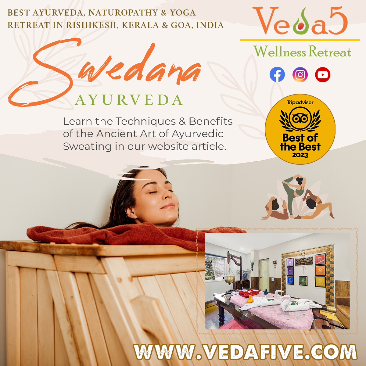 Swedana The Ancient Art of Ayurvedic Sweating Therapy - Veda5 Rishikesh Kerala Goa India