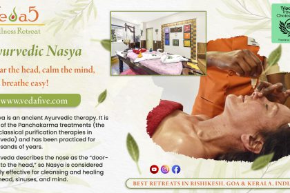 Learn about the Role of Ayurvedic Nasya in Sinusitis at Veda5 Ayurveda and Yoga Wellness Retreats in Rishikesh, Kerala and Goa, India