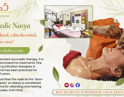 Learn about the Role of Ayurvedic Nasya in Sinusitis at Veda5 Ayurveda and Yoga Wellness Retreats in Rishikesh, Kerala and Goa, India