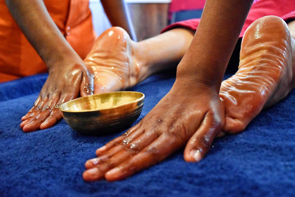 Padabhyangam - Ayurvedic Foot Massage Therapy at Veda5 Ayurveda & Yoga Wellness Retreats in Rishikesh, Kerala & Goa, India - 1