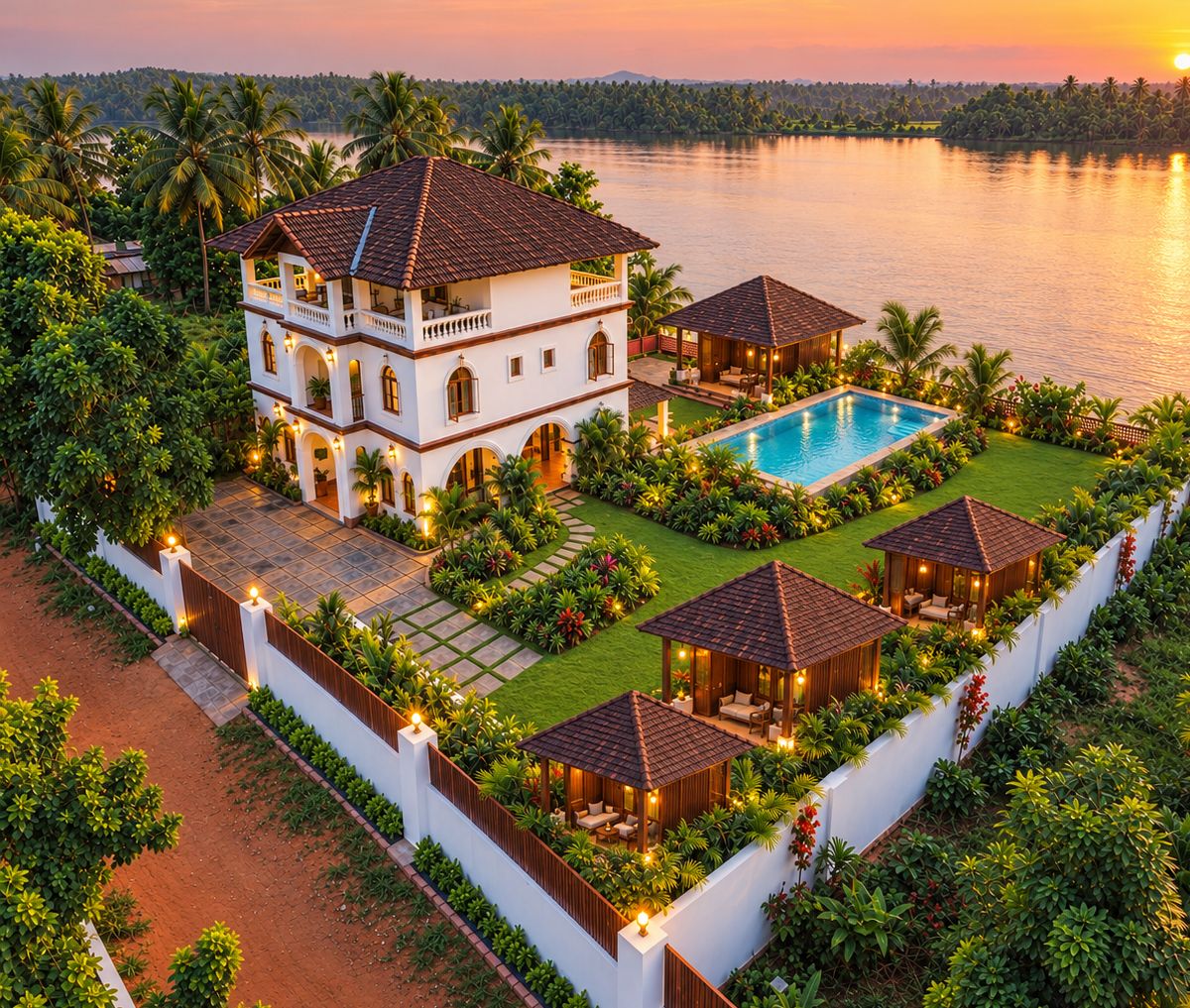 Veda5 Ayurveda Heritage Retreat Cherai Beach Kerala India - Ayurveda and Naturopathy Treatments - River Front Wellness Center - 1